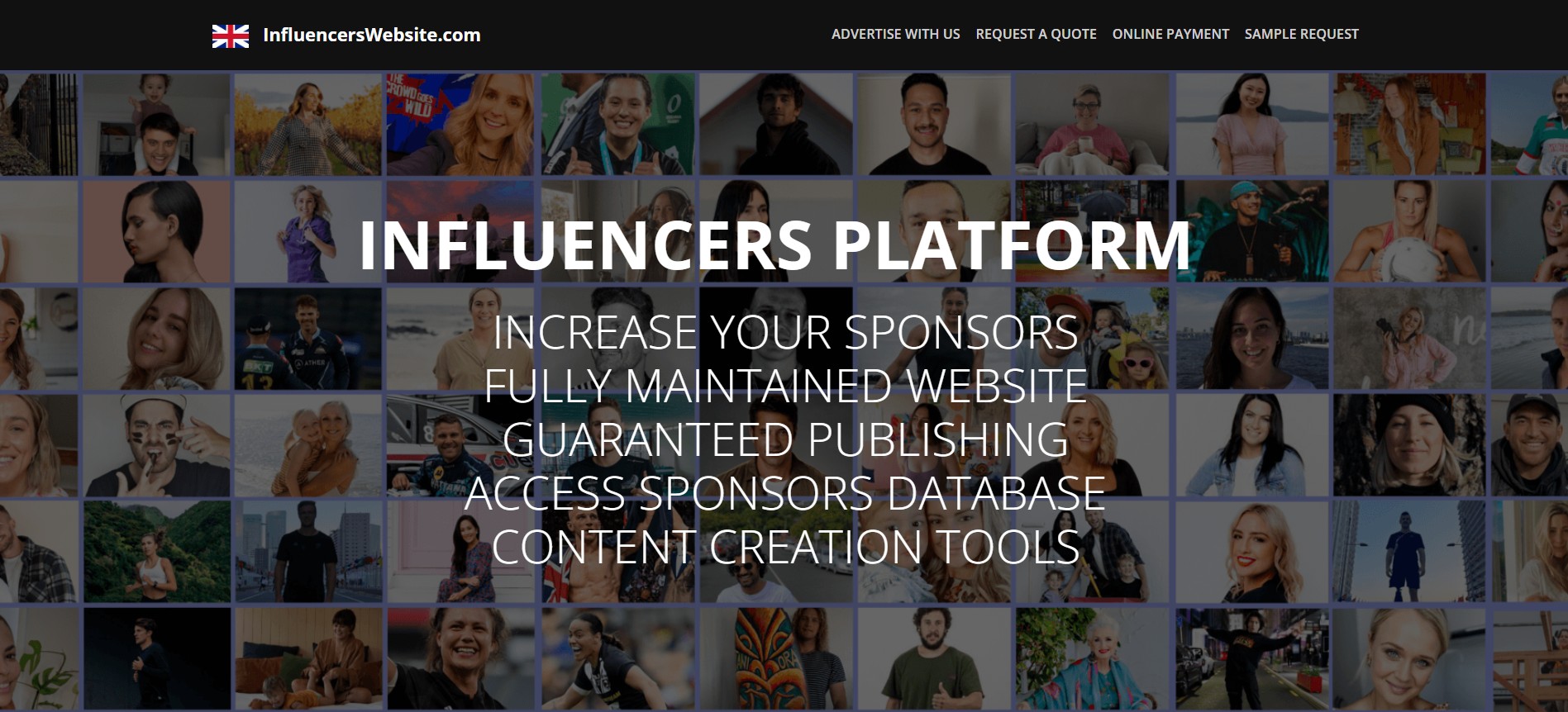 Influencers Website
